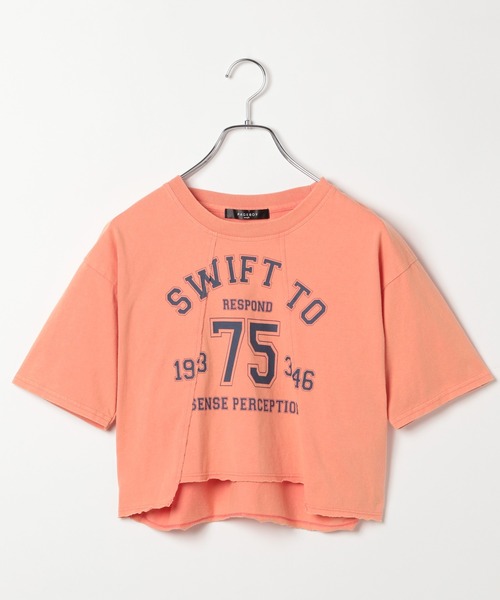 PAGEBOY（ページボーイ）の「リメイクライクカレッジショート（Tシャツ/カットソー・レディース・オフホワイト/チェリーピンク/ブラック・FREE）」の15枚目の写真