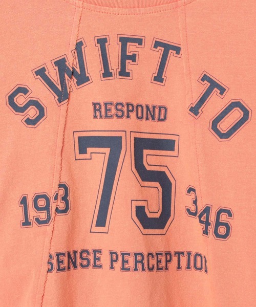 PAGEBOY（ページボーイ）の「リメイクライクカレッジショート（Tシャツ/カットソー・レディース・オフホワイト/チェリーピンク/ブラック・FREE）」の14枚目の写真