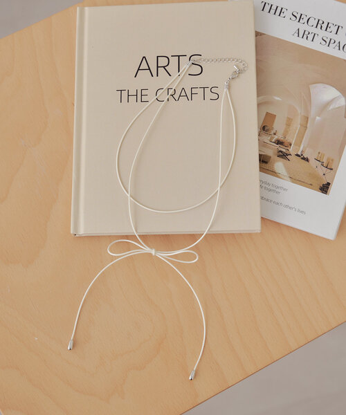 Chico(チコ)の「【再販開始!】リボンコードチョーカー(ネックレス・レディース・ブラック/ホワイト・FREE)」の8枚目の写真