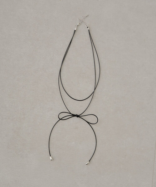 Chico(チコ)の「【再販開始!】リボンコードチョーカー(ネックレス・レディース・ブラック/ホワイト・FREE)」の11枚目の写真