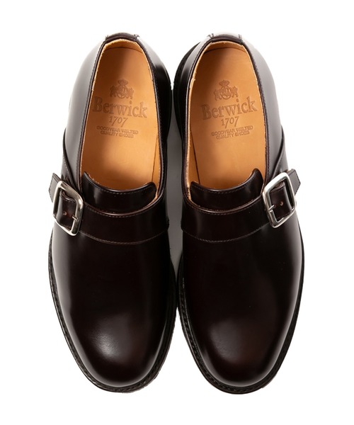 Berwick1707(バーウィック)の「Berwick バーウィック モンクストラップ 3520 ダイナイト ソール(ドレスシューズ・メンズ・ブラック/ダークブラウン・5.5/6/6.5/7/7.5/8/8.5/5)」の8枚目の写真