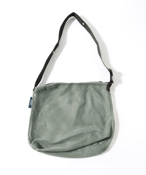 JULY NINE（ジュライナイン）の「JULY NINE / ジュライ ナイン SEQUEL MESH-NET M（ショルダーバッグ・メンズ・グリーン/チャコールグレー/ブラック・FREE）」の5枚目の写真