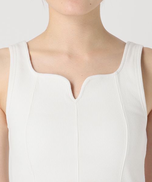 Oriens JOURNAL STANDARD(オリエンス ジャーナルスタンダード)の「《追加》ガーターデザインタンクトップ(タンクトップ・レディース・ブラック/ホワイト・FREE)」の17枚目の写真