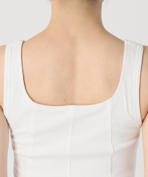 Oriens JOURNAL STANDARD(オリエンス ジャーナルスタンダード)の「《追加》ガーターデザインタンクトップ(タンクトップ・レディース・ブラック/ホワイト・FREE)」の18枚目の写真