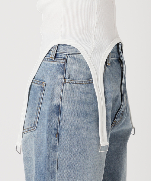 Oriens JOURNAL STANDARD(オリエンス ジャーナルスタンダード)の「《追加》ガーターデザインタンクトップ(タンクトップ・レディース・ブラック/ホワイト・FREE)」の3枚目の写真