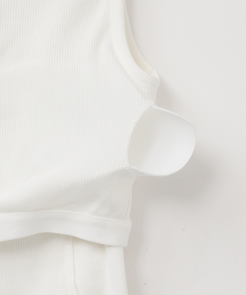 Oriens JOURNAL STANDARD(オリエンス ジャーナルスタンダード)の「《追加》ガーターデザインタンクトップ(タンクトップ・レディース・ブラック/ホワイト・FREE)」の5枚目の写真