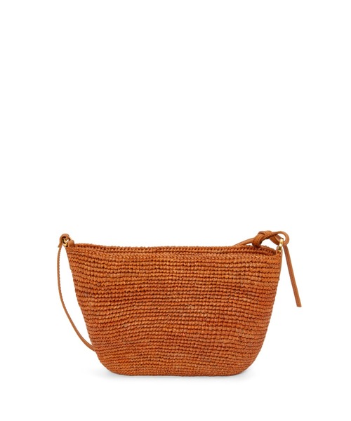 LOEWE（ロエベ）の「スリットポシェット バッグ（ラフィア&カーフ）（Tシャツ/カットソー・レディース・ブラウン系その他・ONE SIZE）」の3枚目の写真