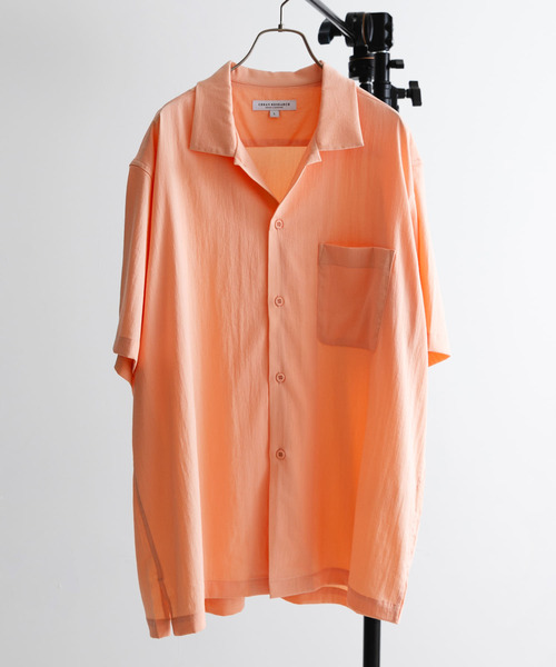 URBAN RESEARCH（アーバンリサーチ）の「FIBRIL BOX SHIRTS（シャツ/ブラウス・メンズ・ベージュ/ネイビー/ライトピンク/チャコールグレー・SMALL/MEDIUM/LARGE）」の12枚目の写真