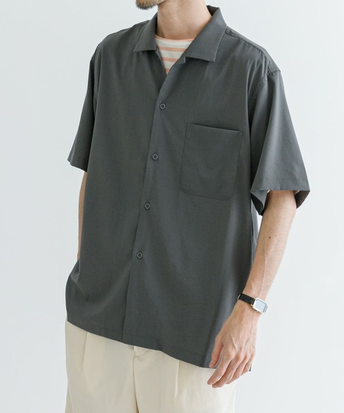 URBAN RESEARCH（アーバンリサーチ）の「FIBRIL BOX SHIRTS（シャツ/ブラウス・メンズ・ベージュ/ネイビー/ライトピンク/チャコールグレー・SMALL/MEDIUM/LARGE）」の13枚目の写真