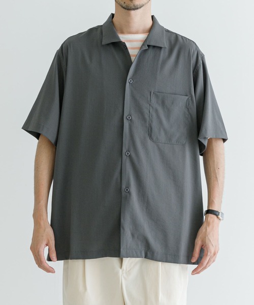 URBAN RESEARCH（アーバンリサーチ）の「FIBRIL BOX SHIRTS（シャツ/ブラウス・メンズ・ベージュ/ネイビー/ライトピンク/チャコールグレー・SMALL/MEDIUM/LARGE）」の18枚目の写真