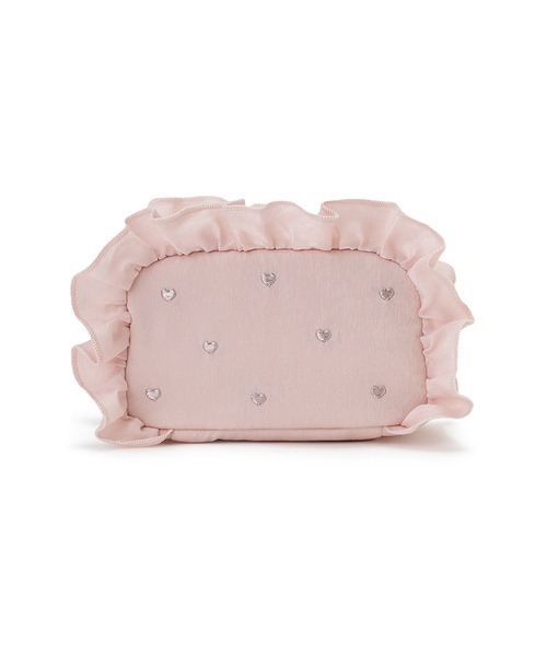 gelato pique（ジェラートピケ）の「ハート刺繍フリルスクエアポーチ