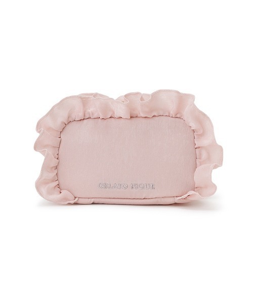 gelato pique（ジェラートピケ）の「ハート刺繍フリルスクエアポーチ