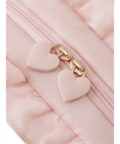 Pink Candy♡フリルポーチ♡ハート柄