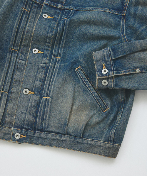 JOURNAL STANDARD（ジャーナルスタンダード）の「デニムトラッカージャケット LOT206T（デニムジャケット・メンズ・ブラック/ネイビー/コバルトブルー・SMALL/MEDIUM/LARGE）」の9枚目の写真