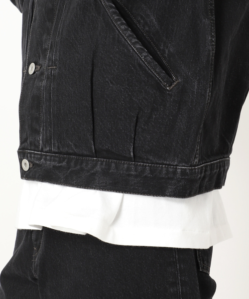 JOURNAL STANDARD（ジャーナルスタンダード）の「デニムトラッカージャケット LOT206T（デニムジャケット・メンズ・ブラック/ネイビー/コバルトブルー・SMALL/MEDIUM/LARGE）」の22枚目の写真
