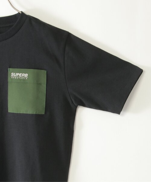 ikka（イッカ）の「6分袖異素材ポケロゴTシャツ（120~160cm）（Tシャツ/カットソー・キッズ・オフホワイト/オリーブ/ブラック・150/140/130/120/160）」の6枚目の写真