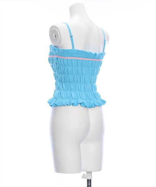 clear(クリア)の「配色リボンニットキャミソール(キャミソール・レディース・ブラック/レッド/ブルー・F)」の7枚目の写真