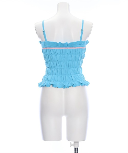 clear(クリア)の「配色リボンニットキャミソール(キャミソール・レディース・ブラック/レッド/ブルー・F)」の6枚目の写真