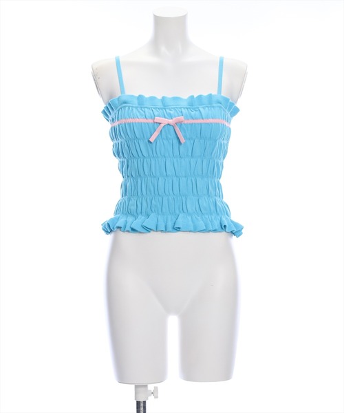 clear(クリア)の「配色リボンニットキャミソール(キャミソール・レディース・ブラック/レッド/ブルー・F)」の16枚目の写真