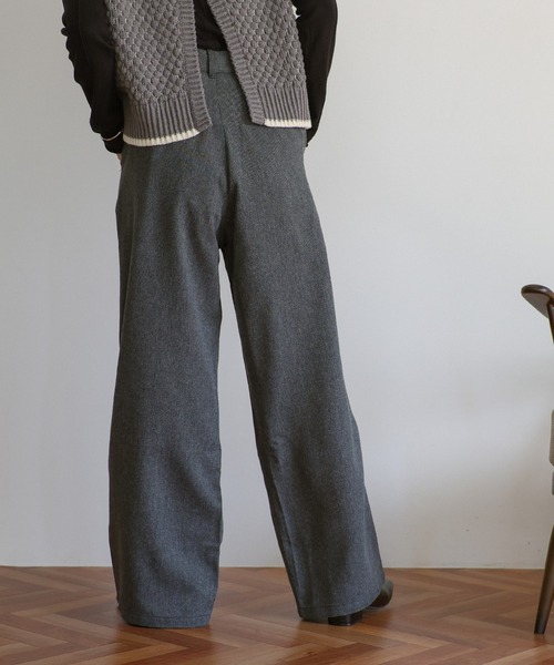select MOCA（セレクトモカ）の「ツイードタックパンツ（スラックス