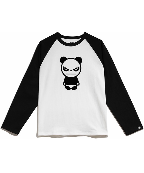 (HIPANDA ハイパンダ) 男女兼用 ベーシック HIIPANDA ロゴ ラグラン ロンT（Tシャツ/カットソー）｜HIPANDA（ハイパンダ）