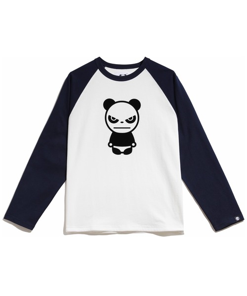 (HIPANDA ハイパンダ) 男女兼用 ベーシック HIIPANDA ロゴ ラグラン ロンT（Tシャツ/カットソー）｜HIPANDA（ハイパンダ）