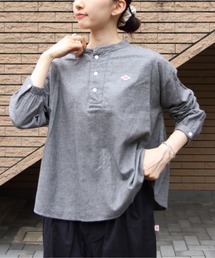 DANTON/ダントン ヘンリーネックプルオーバーシャツ HENLEY NECK PULLOVER SHIRT DT-B0304 OCV