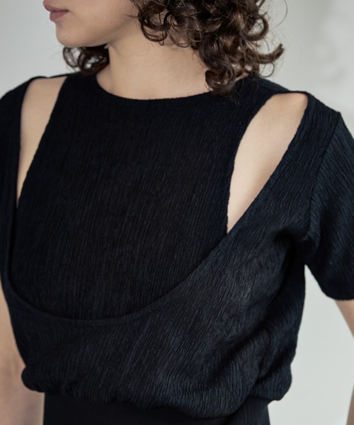 Formeque（フォルミーク）の「【Formeque】カットアウトトップス（Tシャツ/カットソー・レディース・ブラック/ホワイト・FREE）」の14枚目の写真