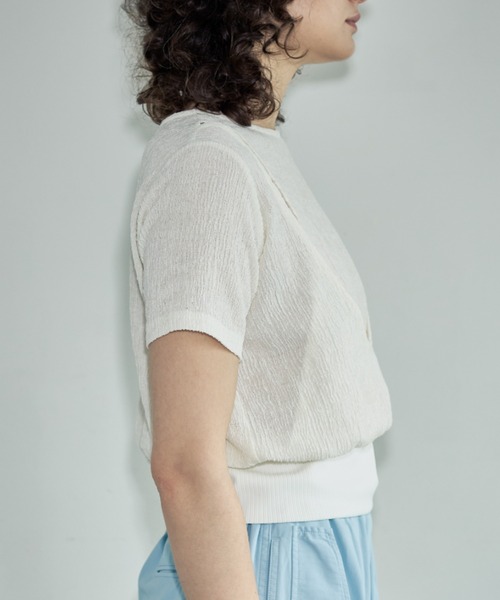 Formeque（フォルミーク）の「【Formeque】カットアウトトップス（Tシャツ/カットソー・レディース・ブラック/ホワイト・FREE）」の8枚目の写真