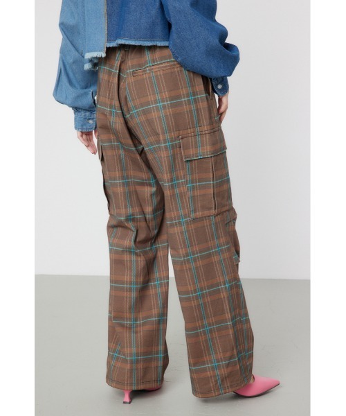 RODEO CROWNS WIDE BOWL（ロデオクラウンズワイドボウル）の「チェックカーゴパンツ（カーゴパンツ・レディース・ブラウン系その他/グリーン系その他/ブルー系その他・FREE）」の7枚目の写真