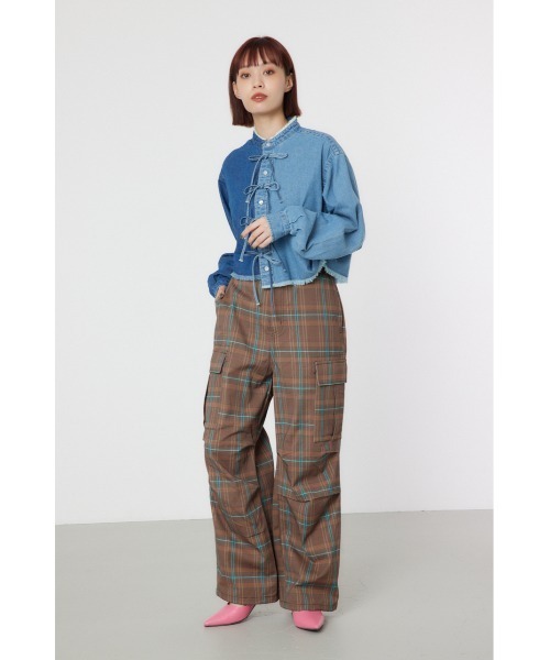 RODEO CROWNS WIDE BOWL（ロデオクラウンズワイドボウル）の「チェックカーゴパンツ（カーゴパンツ・レディース・ブラウン系その他/グリーン系その他/ブルー系その他・FREE）」の8枚目の写真