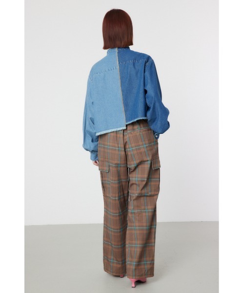 RODEO CROWNS WIDE BOWL（ロデオクラウンズワイドボウル）の「チェックカーゴパンツ（カーゴパンツ・レディース・ブラウン系その他/グリーン系その他/ブルー系その他・FREE）」の9枚目の写真