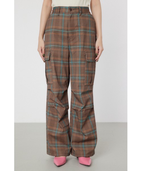 RODEO CROWNS WIDE BOWL（ロデオクラウンズワイドボウル）の「チェックカーゴパンツ（カーゴパンツ・レディース・ブラウン系その他/グリーン系その他/ブルー系その他・FREE）」の10枚目の写真