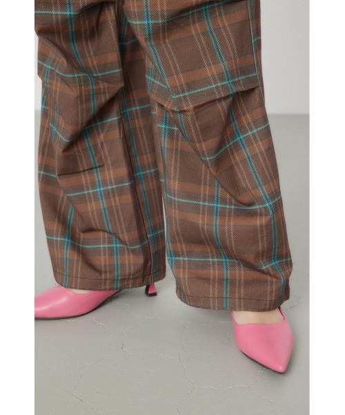 RODEO CROWNS WIDE BOWL（ロデオクラウンズワイドボウル）の「チェックカーゴパンツ（カーゴパンツ・レディース・ブラウン系その他/グリーン系その他/ブルー系その他・FREE）」の18枚目の写真