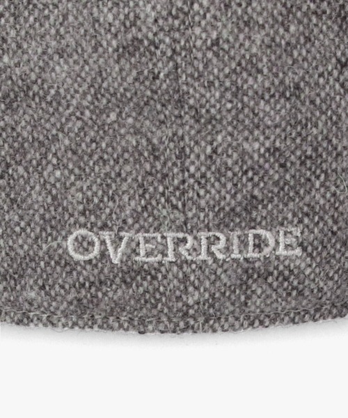 OVERRIDE(オーバーライド)の「OVERRIDE REW TWEED 8P HUNTING / オーバーライド(ハンチング/ベレー帽・メンズ・ネイビー/キャメル/グレー・60cm)」の15枚目の写真