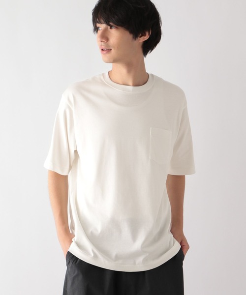 GLOBAL WORK(グローバルワーク)の「汗染み軽減TEE/986813(Tシャツ/カットソー・メンズ・オフホワイト/ライトグレー・SMALL/MEDIUM/LARGE/X-LARGE)」の4枚目の写真