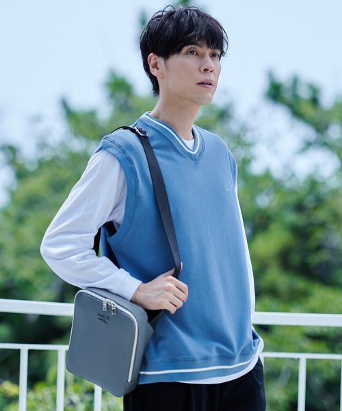 Arnold Palmer（アーノルドパーマー）の「フェイクレザー サコッシュ（ショルダーバッグ・メンズ・ダークグリーン/グレー/ブラック・F）」の14枚目の写真