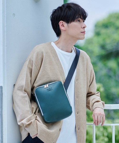 Arnold Palmer（アーノルドパーマー）の「フェイクレザー サコッシュ（ショルダーバッグ・メンズ・ダークグリーン/グレー/ブラック・F）」の12枚目の写真