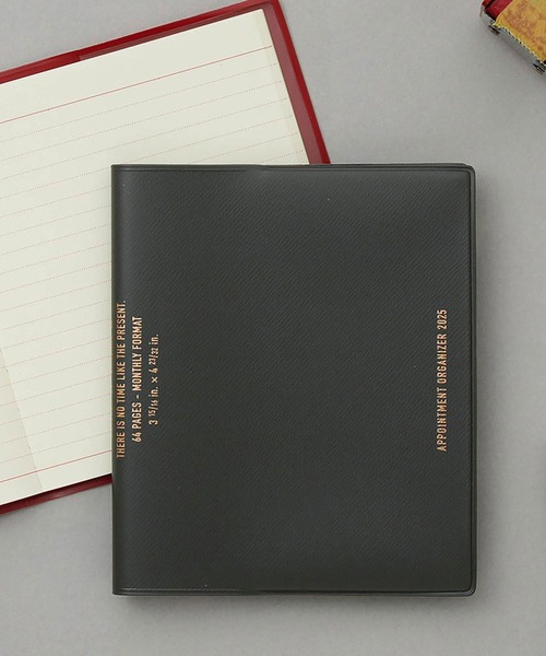 HIGHTIDE（ハイタイド）の「手帳 2025 ハイタイド 2024年10月始まり ホーマ (スクエア マンスリー) 月間 スケジュール帳 ダイアリー ミニ（手帳/メモ帳・レディース・グレー/ワイン/ブルーグリーン/アイボリー/ベージュ・FREE）」の2枚目の写真