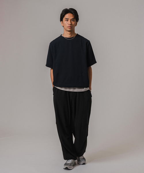 EDIFICE（エディフィス）の「ドライクール ストレッチ Tシャツ（Tシャツ/カットソー・メンズ・ブラック/ネイビー・LARGE/MEDIUM/SMALL）」の3枚目の写真