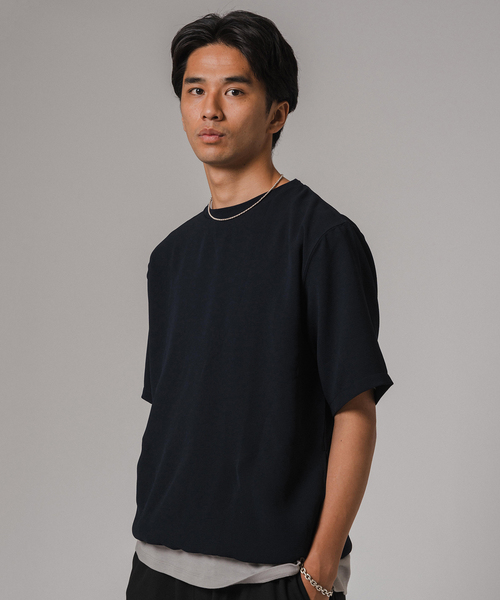 EDIFICE（エディフィス）の「ドライクール ストレッチ Tシャツ（Tシャツ/カットソー・メンズ・ブラック/ネイビー・LARGE/MEDIUM/SMALL）」の6枚目の写真