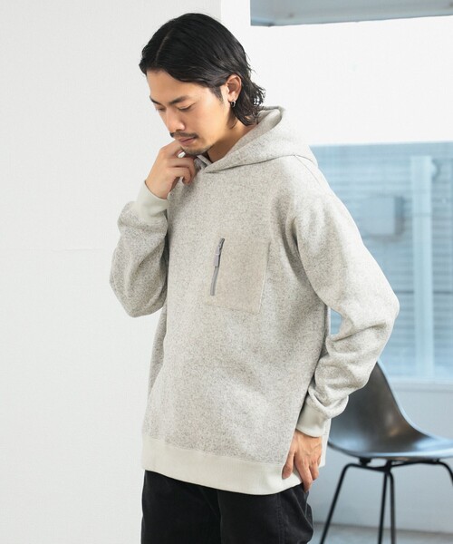 B:MING by BEAMS（ビーミングバイビームス）の「ライトフリース フーデッド パーカ（パーカー・メンズ・ライトグレー/ネイビー/チャコールグレー・SMALL/MEDIUM/LARGE/X-LARGE）」の10枚目の写真