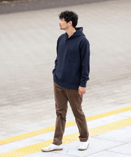 B:MING by BEAMS（ビーミングバイビームス）の「ライトフリース フーデッド パーカ（パーカー・メンズ・ライトグレー/ネイビー/チャコールグレー・SMALL/MEDIUM/LARGE/X-LARGE）」の14枚目の写真