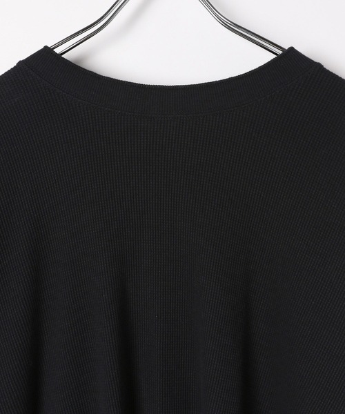 HEREIAM（ヘレイアム）の「【HEREIAM】1枚で季節横断！/ワッフル2WAYカーディガン（カーディガン/ボレロ・レディース・ブラック/オフホワイト/チャコール/杢グレー/ブラウン/アイボリー/パープル・FREE）」の20枚目の写真