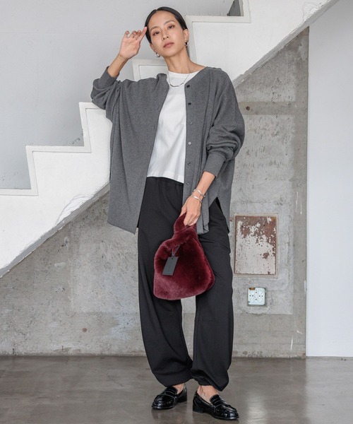 HEREIAM】ワッフル2WAYカーディガン（カーディガン/ボレロ）｜HEREIAM