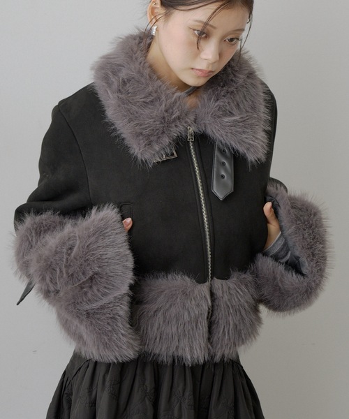 セール】ボリュームファームートンコート（ムートンコート）｜VIOLETTA