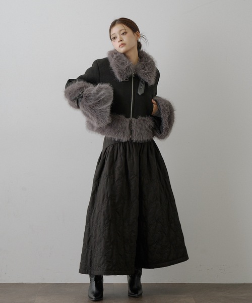 セール】ボリュームファームートンコート（ムートンコート）｜VIOLETTA