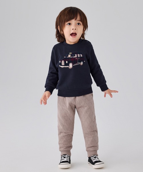 combimini（コンビミニ）の「あったかひょうたんキルト裾リブパンツ（しろくま）（その他パンツ・キッズ・スモークピンク/ブルーグレー・120/110/100/90/80）」の4枚目の写真