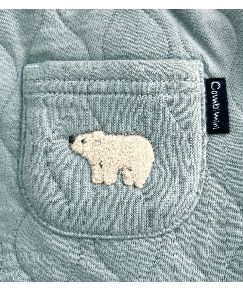 combimini（コンビミニ）の「あったかひょうたんキルト裾リブパンツ（しろくま）（その他パンツ・キッズ・スモークピンク/ブルーグレー・120/110/100/90/80）」の7枚目の写真