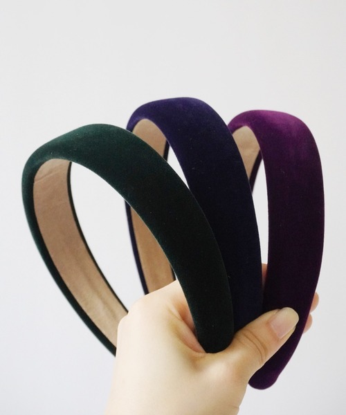 Port（ポート）の「【 Port / ポート 】全10色 カラバリ豊富 ベロア ワイド カチューシャ #_（カチューシャ・レディース・ネイビー/ダークグリーン/ライトブラウン/ライトベージュ/ブラック/ボルドー/レッド/ピンク/ダークブラウン/パープル・FREE）」の15枚目の写真